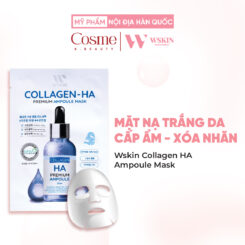 Mặt nạ trắng da cao cấp WSKIN Collagen HA Ampoule Mask cấp ẩm – xóa nhăn