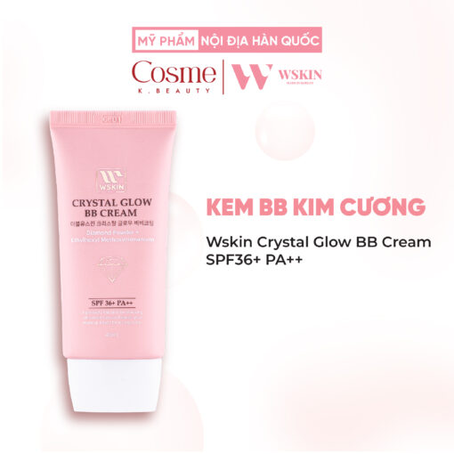 Kem BB kim cương Wskin Crystal Glow BB Cream SPF36+ PA++