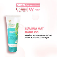 Sữa Rửa Mặt Nâng Cơ Wskin Cleansing Foam Vitamin E + Elastin + Collagen