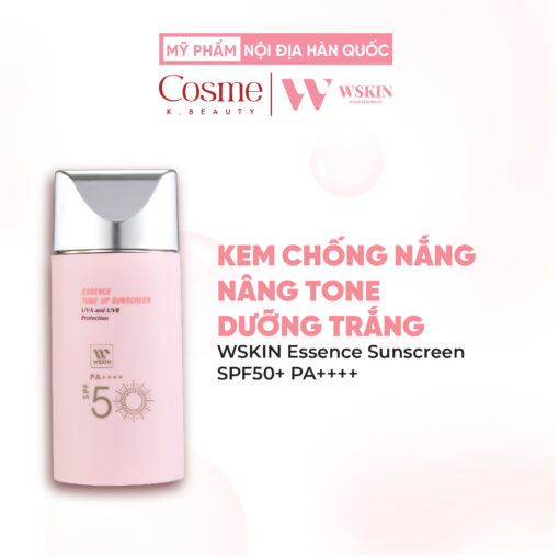 Kem Chống Nắng Nâng Tone Dưỡng Trắng WSKIN Essence Sunscreen SPF50+ PA++++