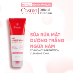 SỮA RỬA MẶT DƯỠNG TRẮNG NGỪA NÁM COSME ANTI PIGMENTATION CLEANSING FOAM